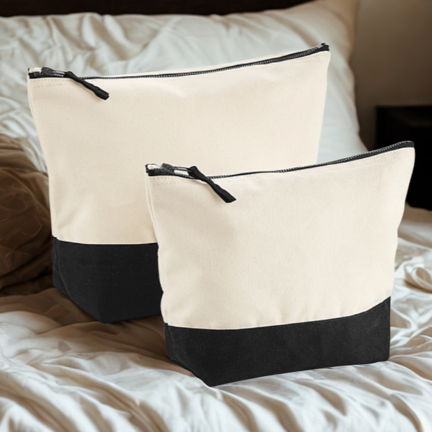 Dipped Base Accessory Bag | 'Nurse Life' Embroidered Canvas Pouch Nurse Gift