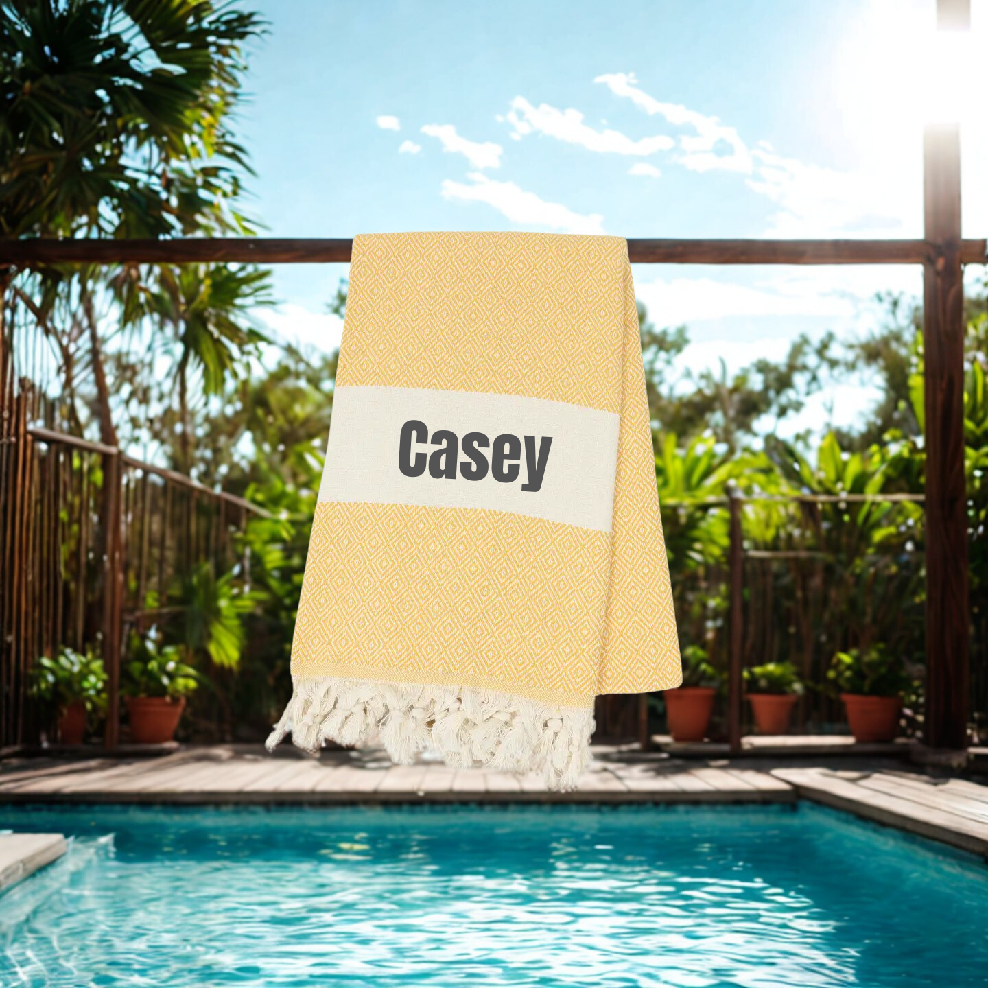 Dad's Personalised Turkish Beach Towel