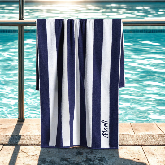 Personalised Beach/Pool Towel (Cabana Style)