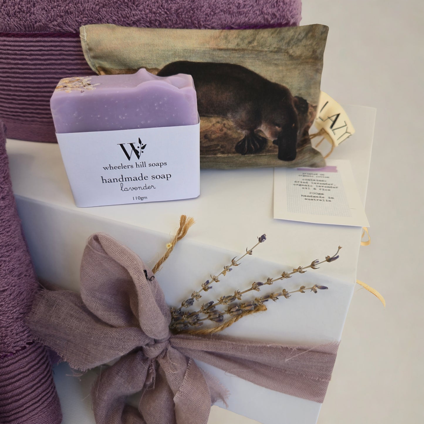Lavender Love | Personalised Bath Towel Gift Set