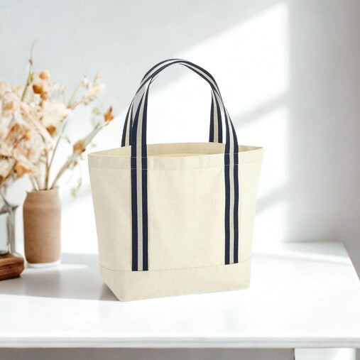 Personalised Organic Cotton Canvas Boat Bag