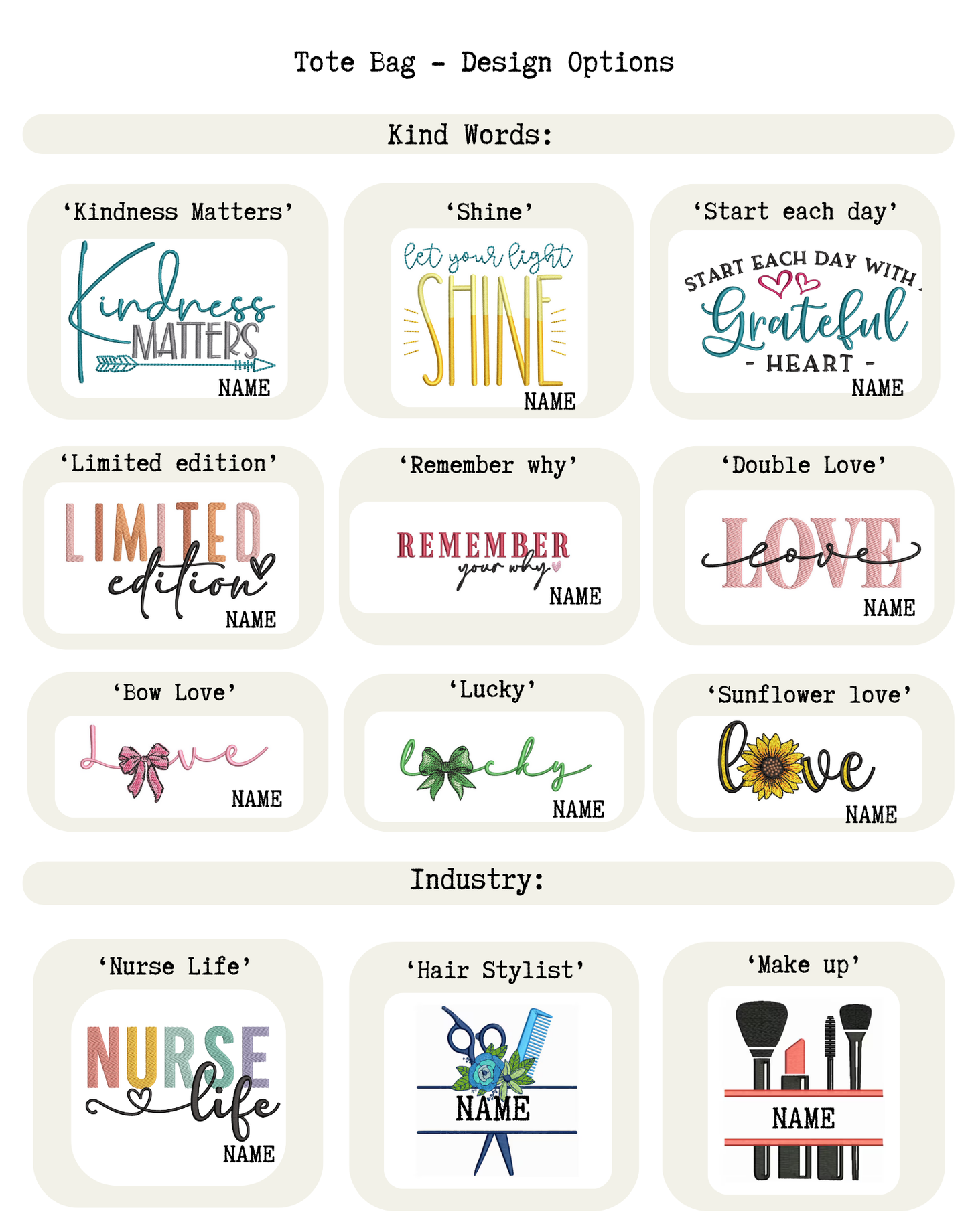 Personalised Everyday Tote Bag