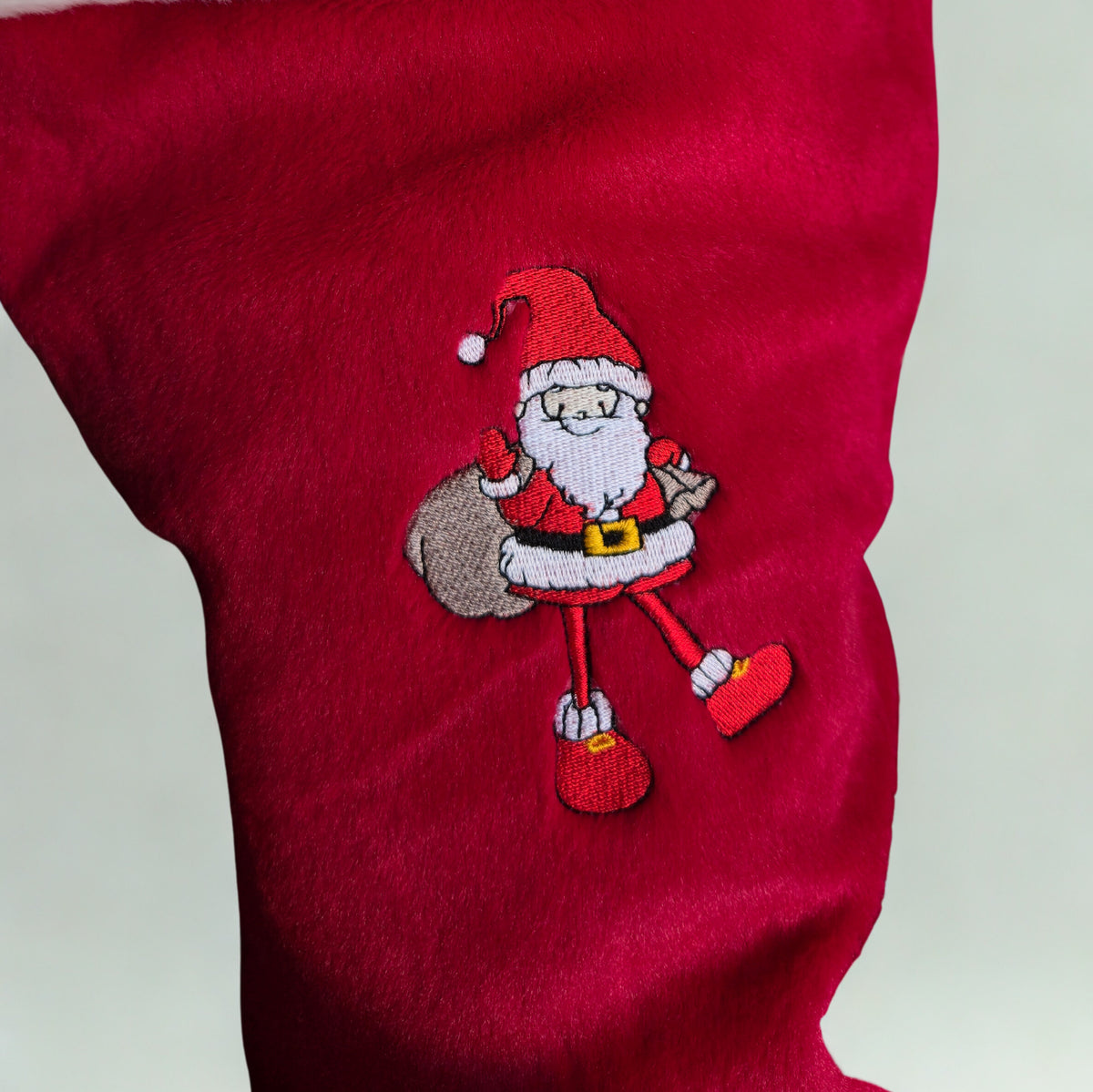 Personalised Embroidered Christmas Stocking – Festive Holiday Keepsake (WITH DESIGN)