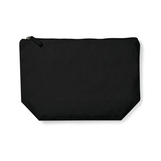 Personalised Black Organic Cotton Pouch | Custom Gift