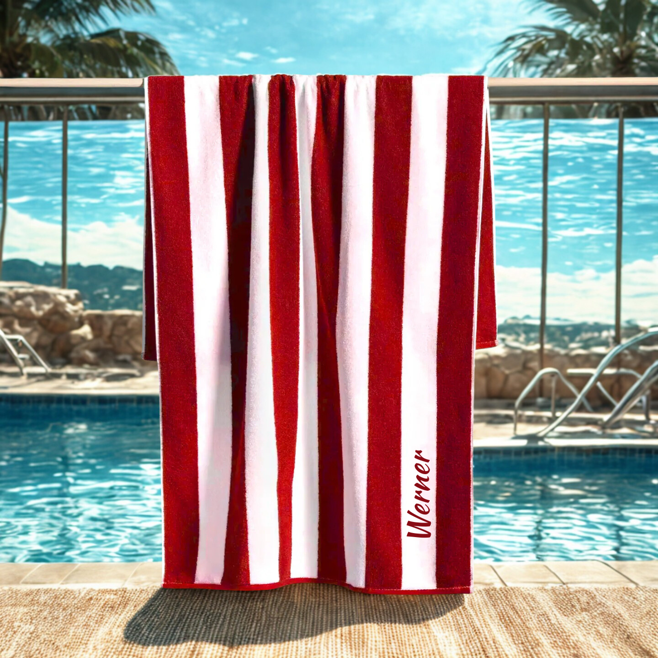 Personalised Beach/Pool Towel (Cabana Style)