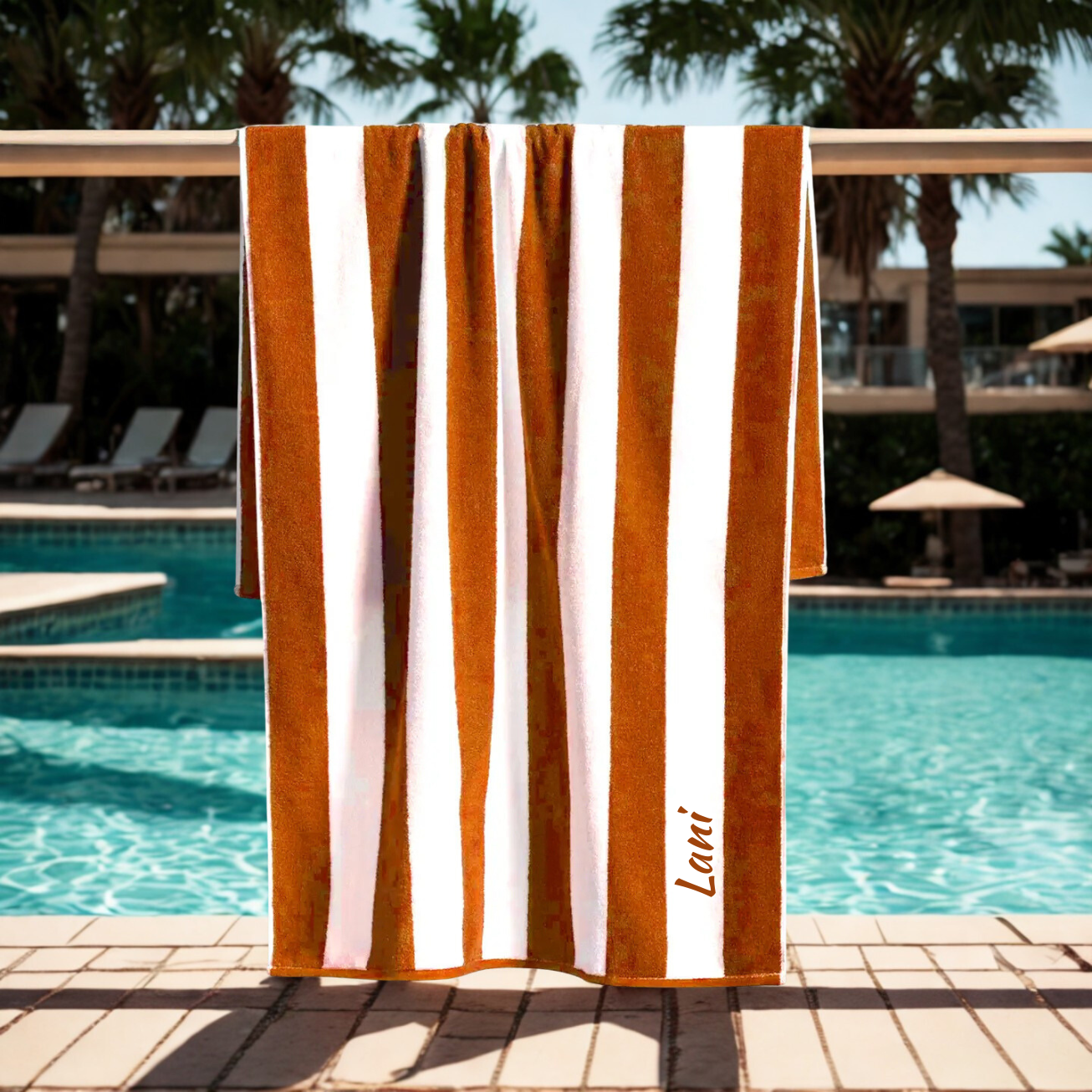 Personalised Beach/Pool Towel (Cabana Style)