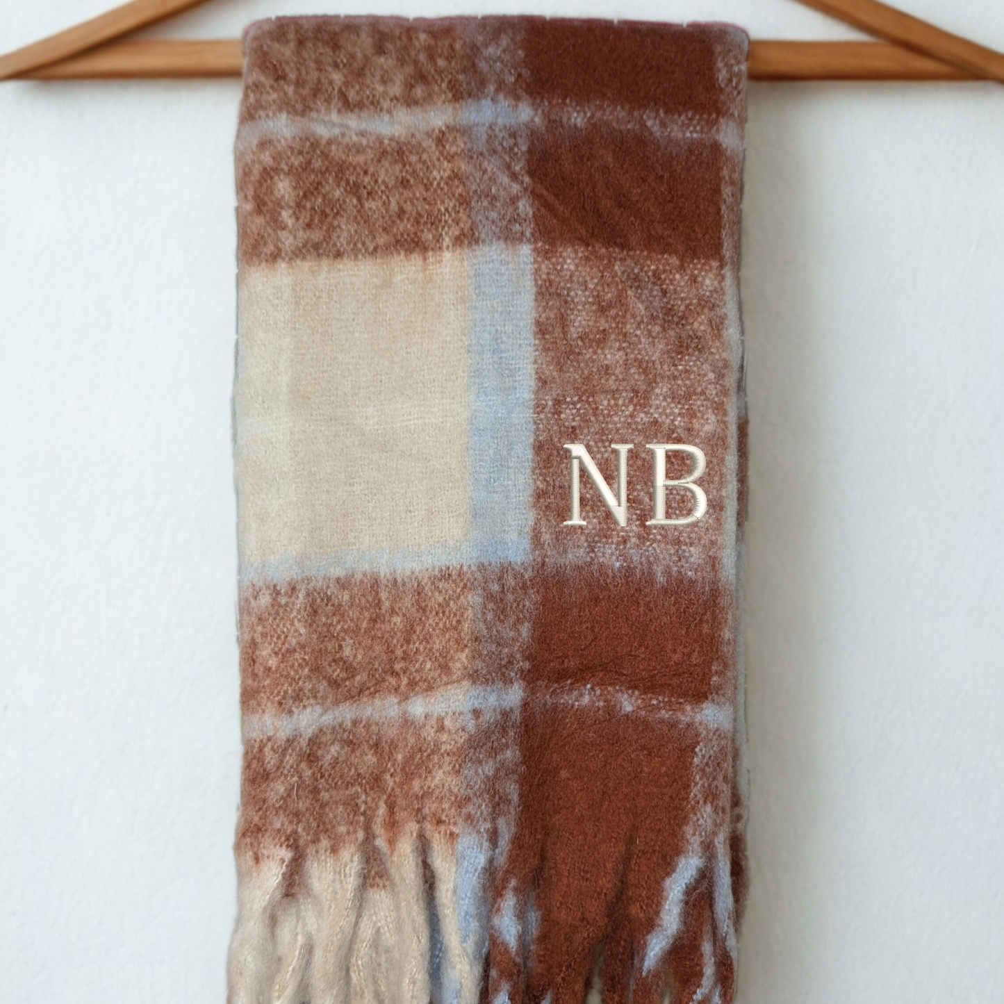 Duotone Embroidered Scarf – Mother’s Day Gift