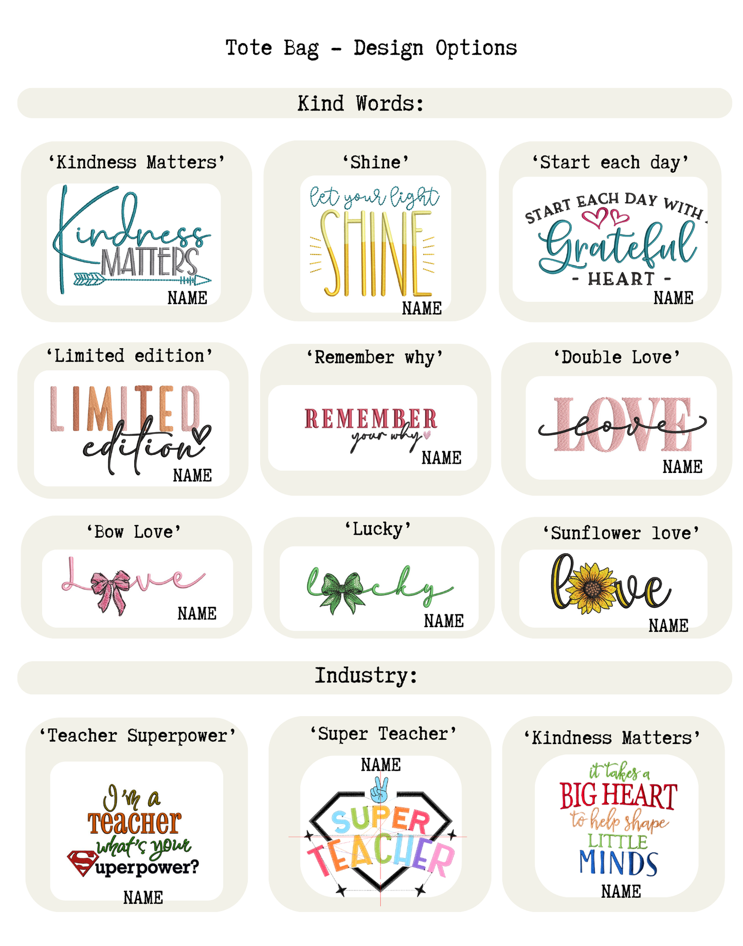 Personalised Everyday Tote Gift