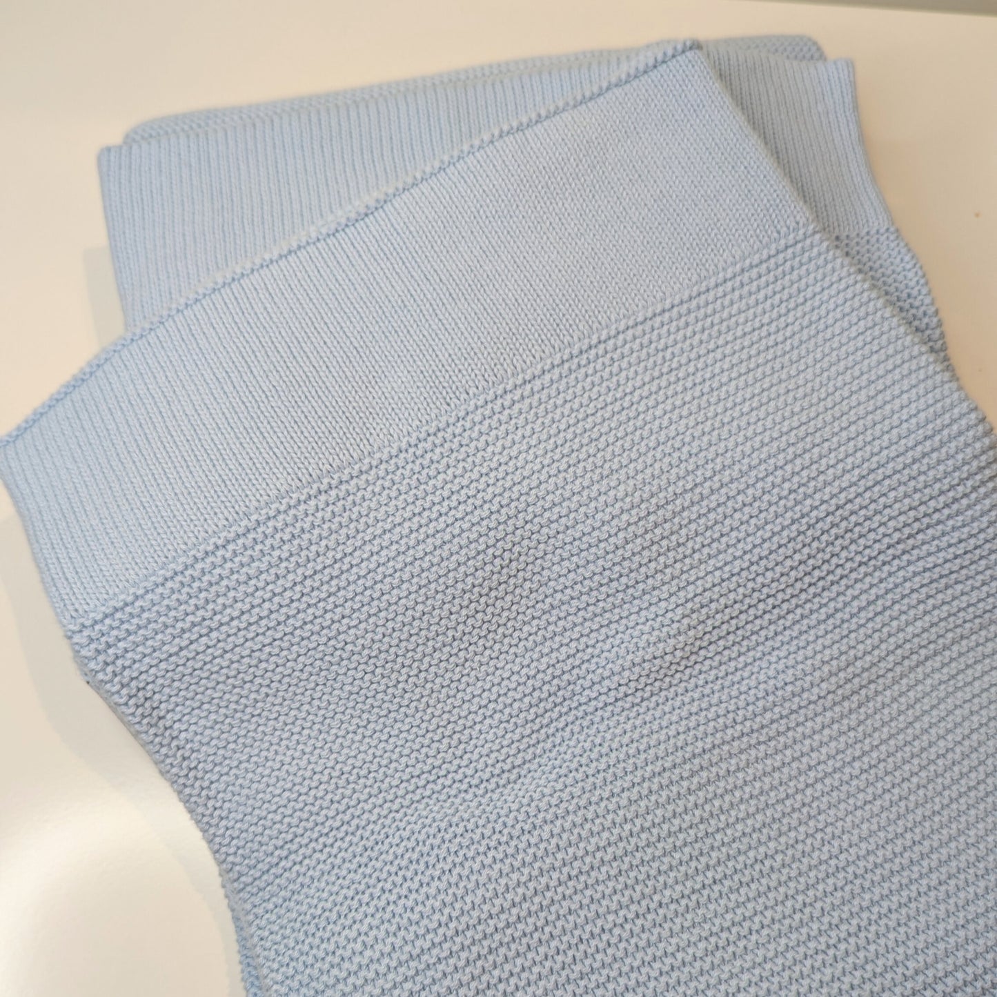 Personalised 100% Cotton Knit Baby Blanket – Custom Embroidered Newborn Gift