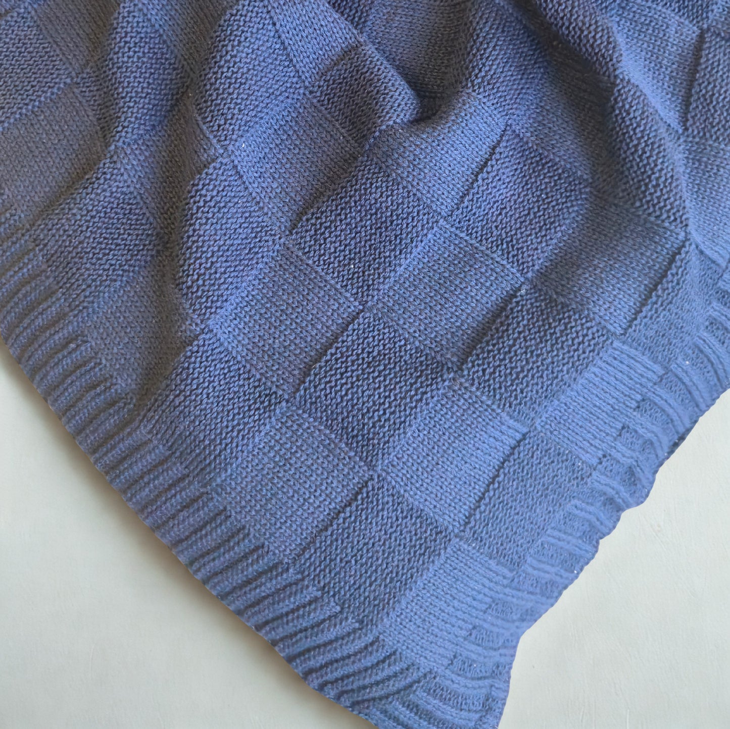 Embroidered Personalised Cotton Knit Throw