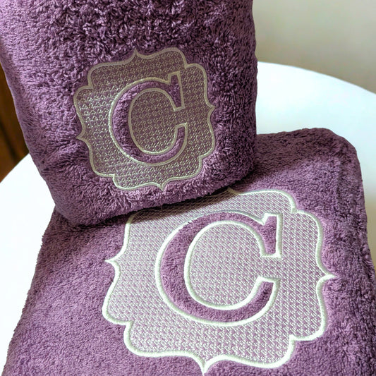 Towel Set – With Embossed Lace Design | Mother's Day Gift