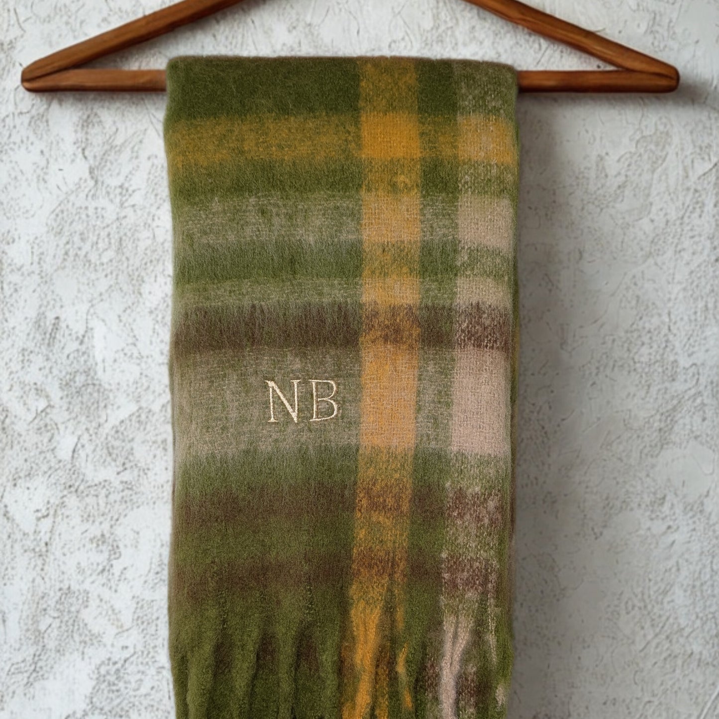 Duotone Embroidered Scarf – Mother’s Day Gift